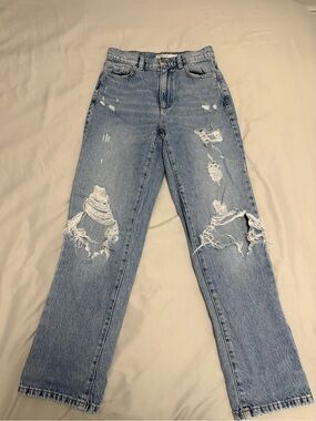 Vintage Straight Garage Ripped Jeans